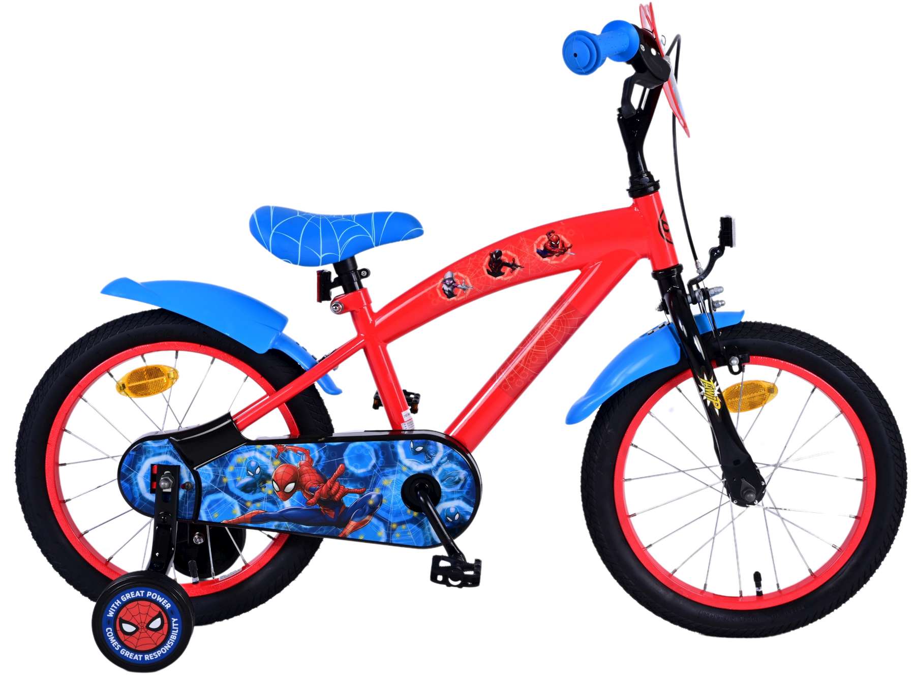 Vélo pour enfants - Spider-Man - Garçons - 16 pouces - Bleu / Rouge -  Cdiscount Sport