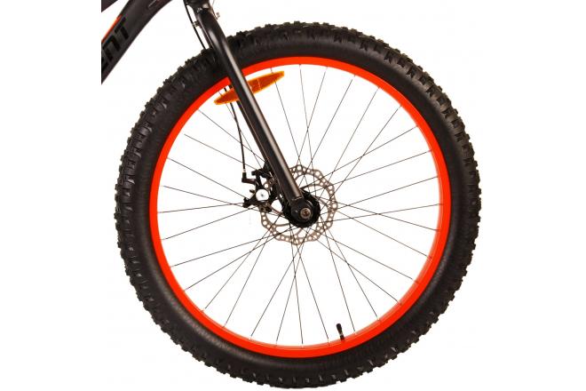 Volare Gradient Vélo pour enfants - Garçons - 26 pouces - Noir Orange - 7 vitesses - Prime Collection