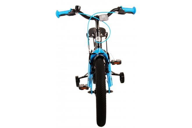 Volare Thombike Vélo pour enfants - Garçons - 16 pouces - Noir Bleu - Freins à deux mains