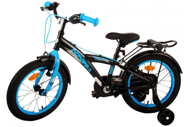 Volare Thombike Vélo pour enfants - Garçons - 16 pouces - Noir Bleu - Freins à deux mains