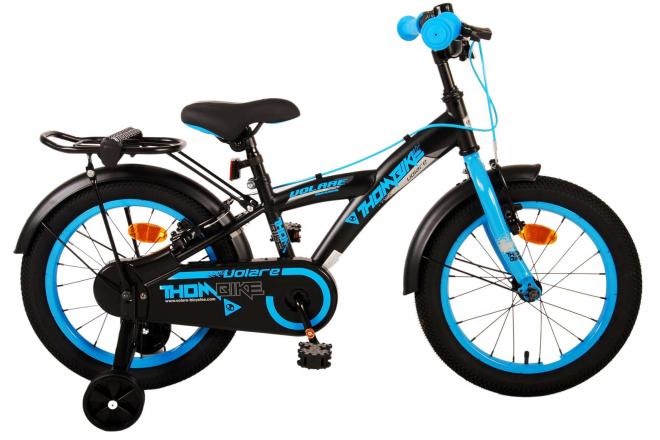 Volare Thombike Kinderfiets - Jongens - 16 inch - Zwart Blauw - Twee Handremmen