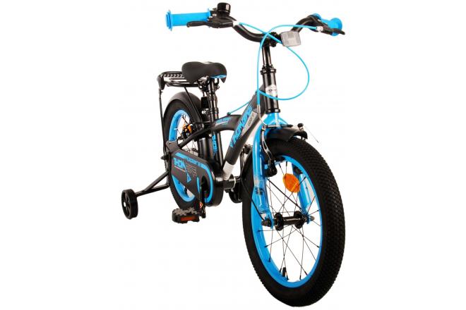 Volare Thombike Vélo pour enfants - Garçons - 16 pouces - Noir Bleu - Freins à deux mains