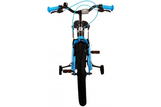 Volare Thombike Vélo pour enfants - Garçons - 18 pouces - Noir Bleu - Freins à deux mains