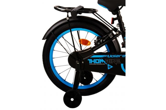 Volare Thombike Vélo pour enfants - Garçons - 18 pouces - Noir Bleu - Freins à deux mains