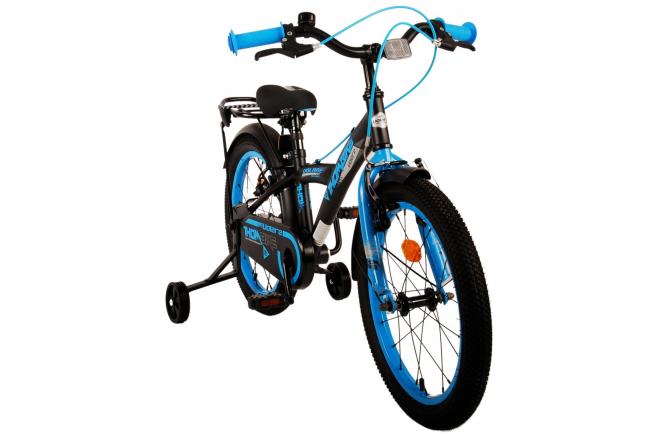 Volare Thombike Vélo pour enfants - Garçons - 18 pouces - Noir Bleu - Freins à deux mains