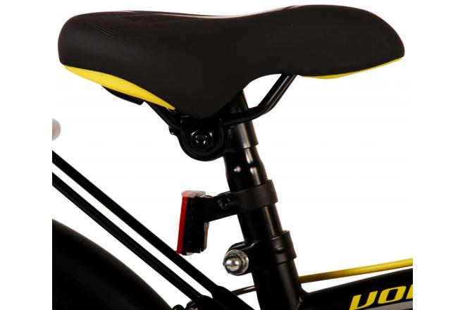 Volare Thombike Vélo pour enfants - Garçons - 18 pouces - Noir Jaune - Freins à deux mains