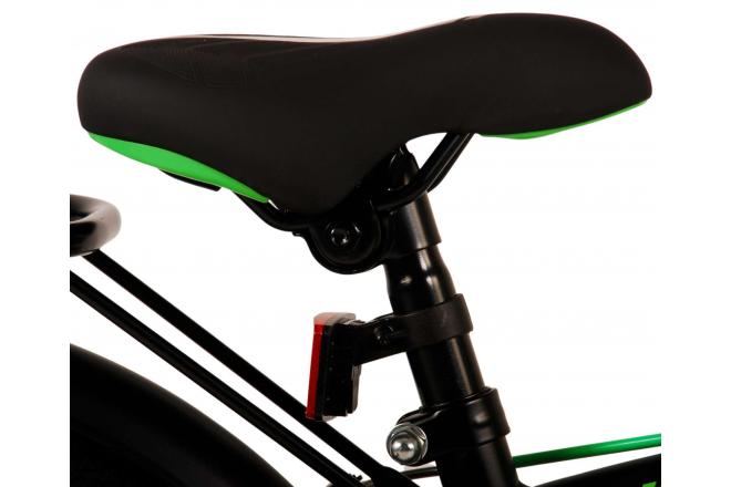 Volare Thombike Vélo pour enfants - Garçons - 18 pouces - Noir Vert - Freins à deux mains