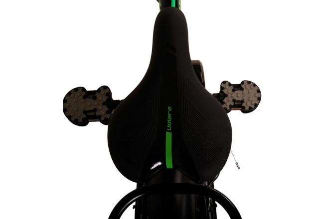 Volare Thombike Vélo pour enfants - Garçons - 18 pouces - Noir Vert - Freins à deux mains