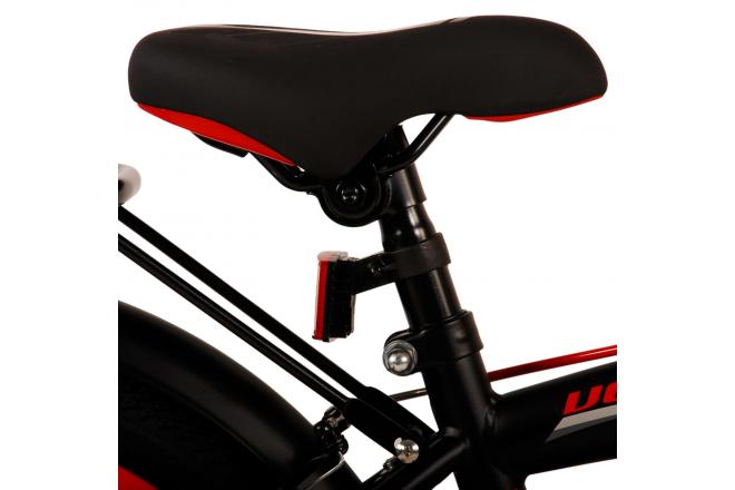 Volare Thombike Vélo pour enfants - Garçons - 18 pouces - Noir Rouge - Freins à deux mains