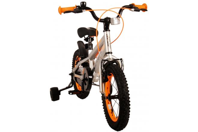 Volare Rocky Vélo pour enfants - Garçons - 14 pouces - Gris - Deux freins à main