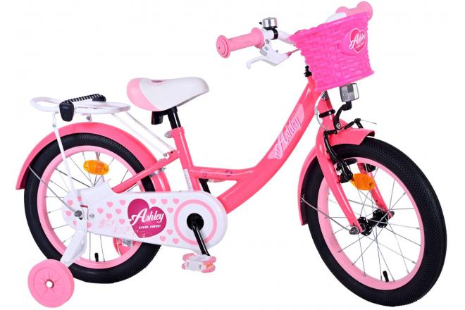 Volare Ashley Vélo pour enfants - Filles - 16 pouces - Rose/Rouge