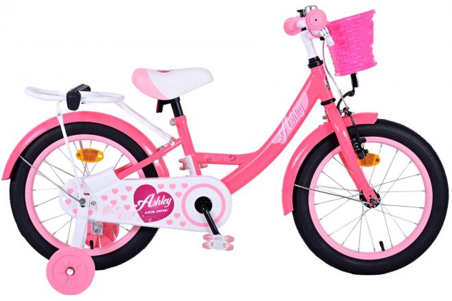 Volare Ashley Vélo pour enfants - Filles - 16 pouces - Rose/Rouge