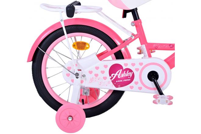 Volare Ashley Vélo pour enfants - Filles - 16 pouces - Rose/Rouge