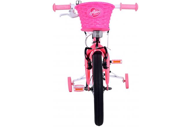 Volare Ashley Vélo pour enfants - Filles - 16 pouces - Rose/Rouge