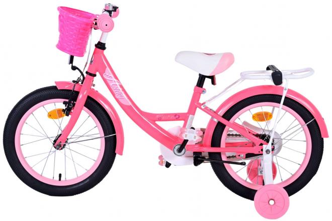 Volare Ashley Vélo pour enfants - Filles - 16 pouces - Rose/Rouge