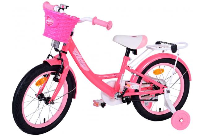 Volare Ashley Vélo pour enfants - Filles - 16 pouces - Rose/Rouge