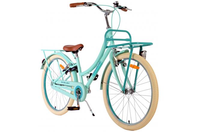 Volare Excellent Vélo pour enfants - Filles - 24 pouces - Vert - Deux freins à main