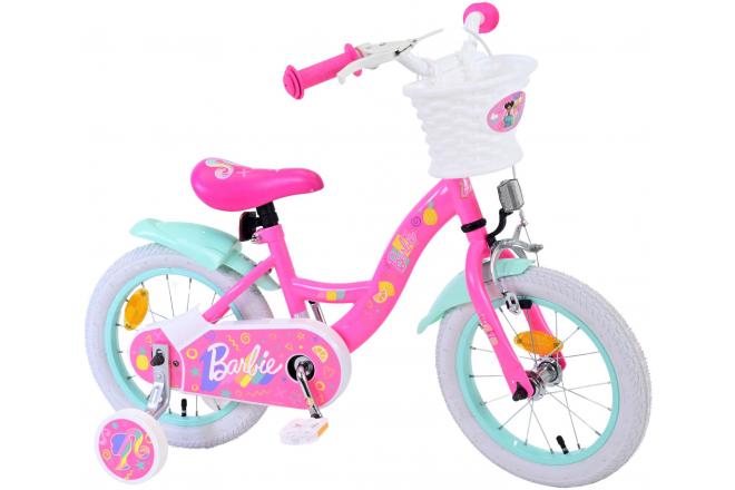 Vélo enfant Barbie - Filles - 14 pouces - Rose