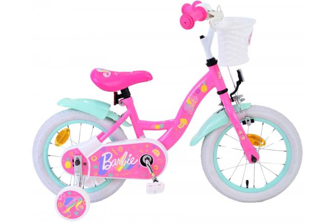 Vélo enfant Barbie - Filles - 14 pouces - Rose