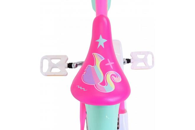 Vélo enfant Barbie - Filles - 14 pouces - Rose