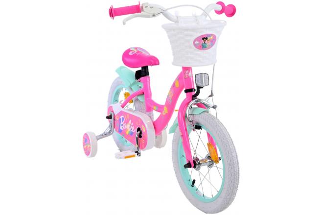 Vélo enfant Barbie - Filles - 14 pouces - Rose