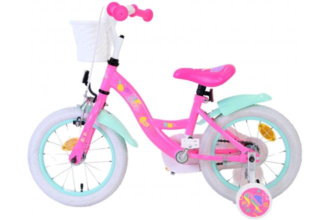 Vélo enfant Barbie - Filles - 14 pouces - Rose