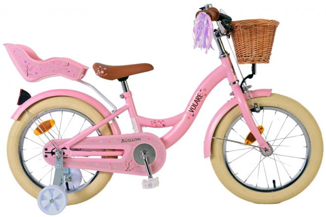 VéVélo enfant Volare Blossom - Filles - 16 pouces - Rose