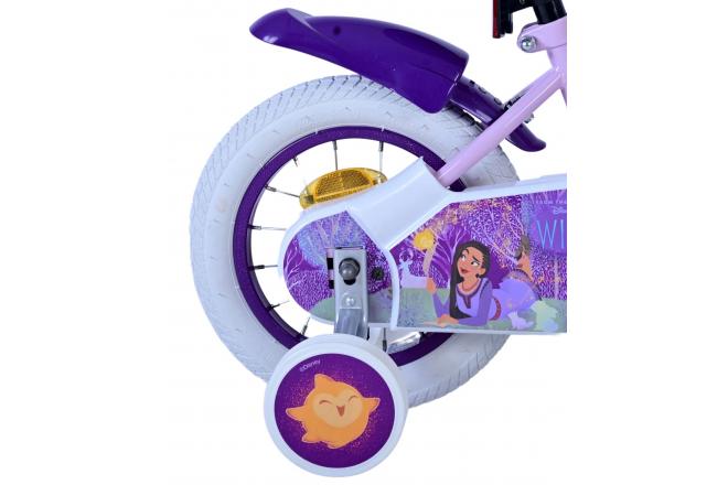 Vélo enfant Disney Wish - Filles - 12 pouces - Violet