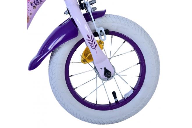 Vélo enfant Disney Wish - Filles - 12 pouces - Violet