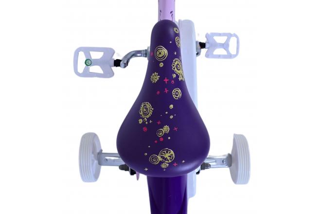 Vélo enfant Disney Wish - Filles - 12 pouces - Violet