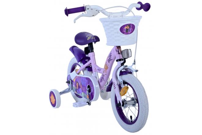 Vélo enfant Disney Wish - Filles - 12 pouces - Violet