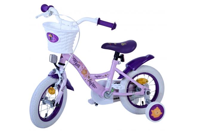 Vélo enfant Disney Wish - Filles - 12 pouces - Violet