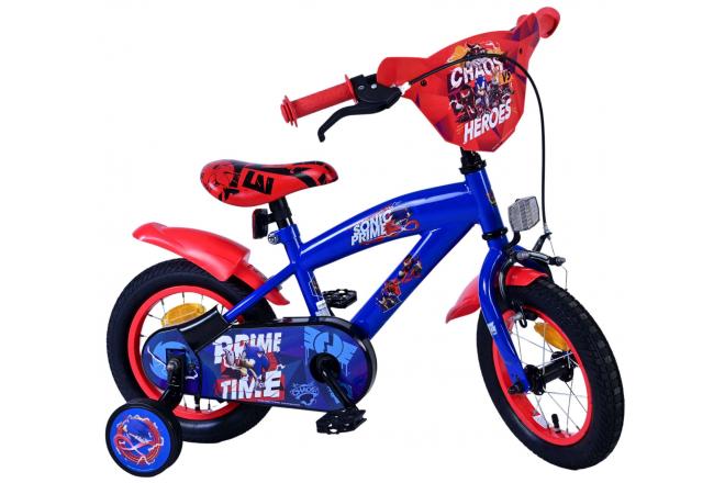 Vélo enfant Sonic Prime - Garçons - 12 pouces - Bleu Rouge