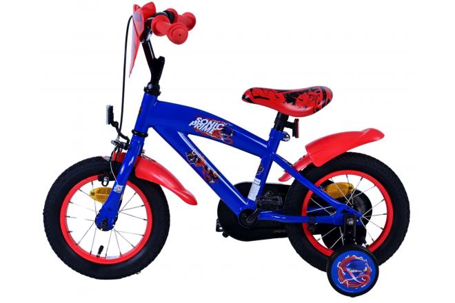 Vélo enfant Sonic Prime - Garçons - 12 pouces - Bleu Rouge