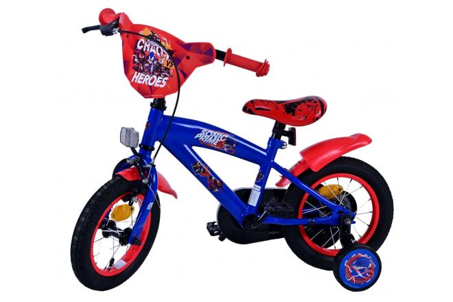 Vélo enfant Sonic Prime - Garçons - 12 pouces - Bleu Rouge