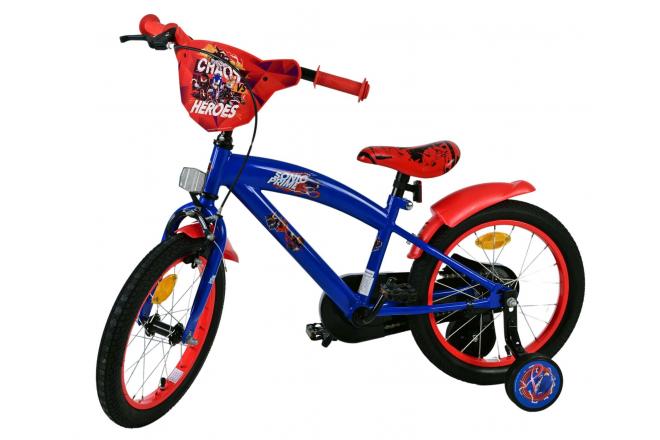 Vélo enfant Sonic Prime - Garçons - 16 pouces - Bleu Rouge