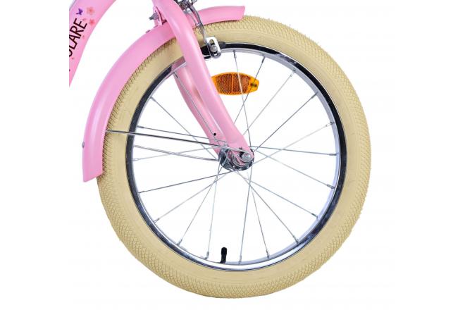 Volare Blossom Vélo enfant - Filles - 18 pouces - Rose - Freins à deux mains