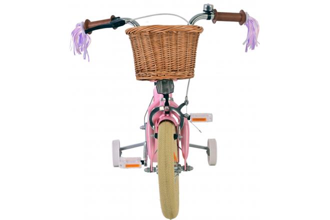 Vélo enfant Volare Blossom - Filles - 12 pouces - Rose