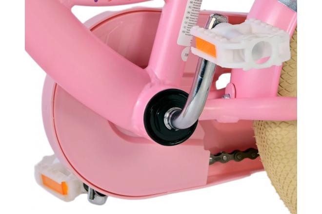 Vélo enfant Volare Blossom - Filles - 12 pouces - Rose