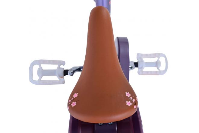 Vélo enfant Volare Blossom - Filles - 18 pouces - Violet