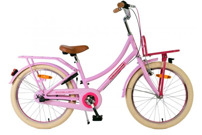 Volare Excellent Vélo enfant - Filles - 20 pouces - Rose - 3 vitesses