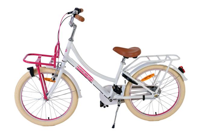 Volare Excellent Vélo enfant - Filles - 20 pouces - Blanc- 3 vitesses