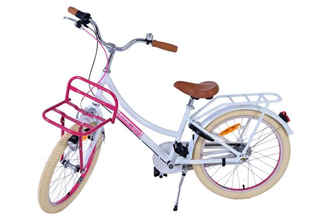 Volare Excellent Vélo enfant - Filles - 20 pouces - Blanc- 3 vitesses