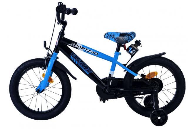 Volare Sportivo Vélo enfant - garçon - 16 pouces - Bleu Noir