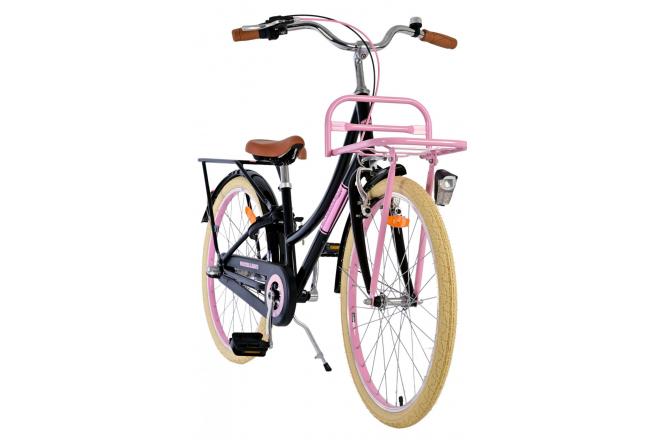 Volare Excellent Kinderfiets - Meisjes - 24 inch - Zwart - 3 Versnellingen