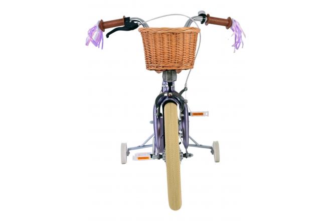 Vélo enfant Volare Blossom - Filles - 16 pouces - Violet