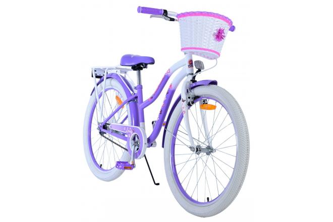 Vélo enfant Volare Lovely - Filles - 24 pouces - Violet