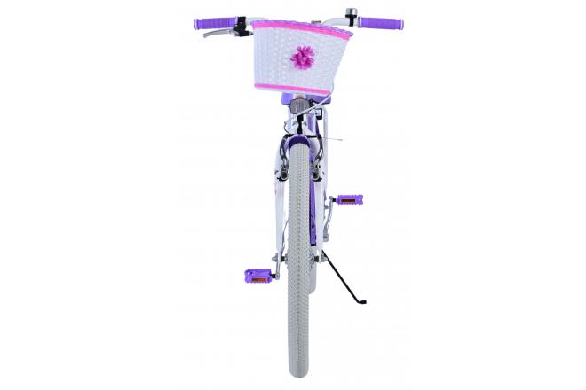 Vélo enfant Volare Lovely - Filles - 24 pouces - Violet