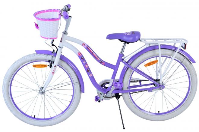 Vélo enfant Volare Lovely - Filles - 24 pouces - Violet