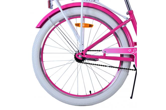 Vélo enfant Volare Lovely - Filles - 24 pouces - Rose